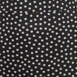 Pre Owned Dior Black Dotted Silk Knit Sleeveless Cowl Neck Midi Dress S