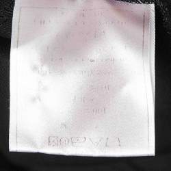 Pre Owned Dior Black Silk Draped Midi Skirt S