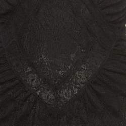 Pre Owned Christian Dior Boutique by John Galliano Black Sheer Lace Midi Dress L