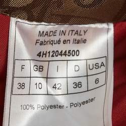 Pre Owned Christian Dior Boutique Brown Logo Monogram Synthetic Rasta Ski Pants M   