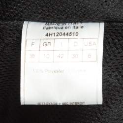 Pre Owned Christian Dior Boutique Blue/Black Denim and Leather Print Synthetic Ski Suit M