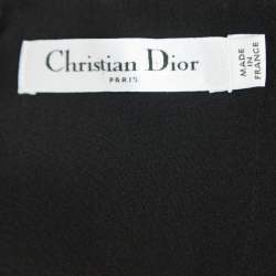 Pre Owned Dior Black Lace Embellished Detail Sleeveless Gown S