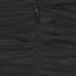 Pre Owned Dior Black Lace Embellished Detail Sleeveless Gown S