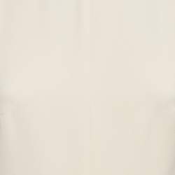 Pre Owned Christian Dior Cream Silk Paneled Sleeveless Playsuit M