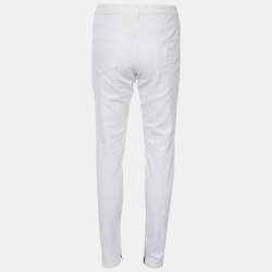Dior White Denim Slim Fit Jeans M/Waist 32.5"