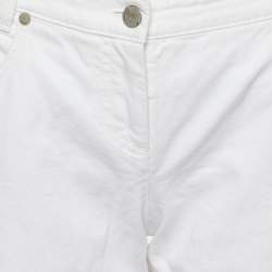 Dior White Denim Slim Fit Jeans M/Waist 32.5"