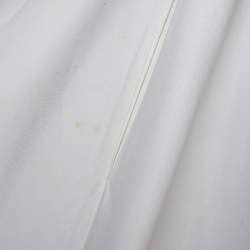 Dior White Cotton Sleeveless Drop Waist Shirt Dress M