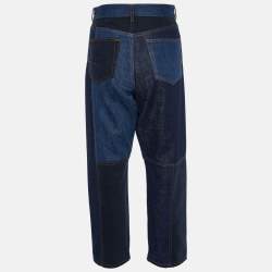 Christian Dior Blue Patchwork Denim Jeans M 