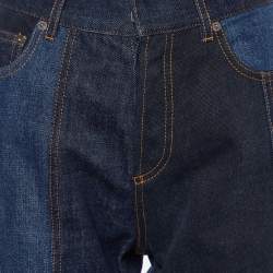 Christian Dior Blue Patchwork Denim Jeans M 