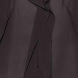 Pre Owned Dior Boutique Vintage Brown Silk Sleeveless Top M