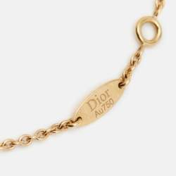 Dior  Rose des Vents Turquoise Diamond 18k Yellow Gold Station Bracelet