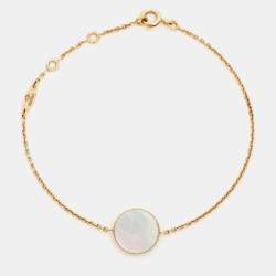 Dior Rose Des Vents Mother of Pearl Diamond 18k Yellow Gold Bracelet