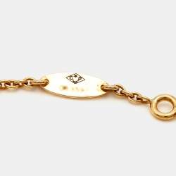 Dior Rose Des Vents Mother of Pearl Diamond 18k Yellow Gold Bracelet