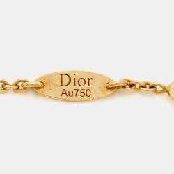 Dior Rose Des Vents Mother of Pearl Diamond 18k Yellow Gold Bracelet