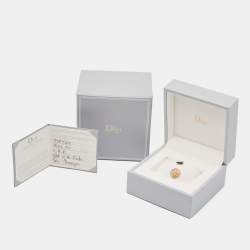 Dior Rose Celeste Onyx Diamond Mother of Pearl 18K Two Tone Gold Bracelet 15.5