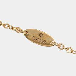 Pre Owned Dior Rose des Vents 18K Rose Gold and Diamond Pendant Necklace