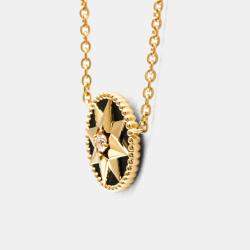 مملوكة مسبقًا Dior Rose des Vents 18K Rose Gold and Diamond Pendant Necklace