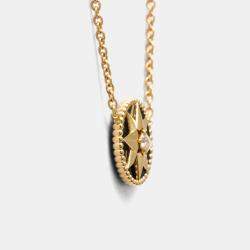 مملوكة مسبقًا Dior Rose des Vents 18K Rose Gold and Diamond Pendant Necklace