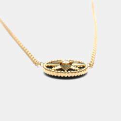 مملوكة مسبقًا Dior Rose des Vents 18K Rose Gold and Diamond Pendant Necklace