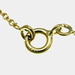 Pre Owned Christian Dior Rose des Vents 18K Yellow Gold Malachite Pendant Necklace