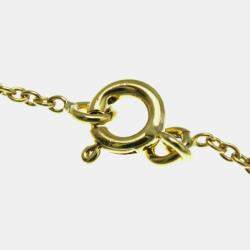Pre Owned Christian Dior Rose des Vents 18K Yellow Gold Malachite Pendant Necklace