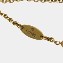 Pre Owned Christian Dior Rose des Vents18K  Pink Gold Diamond Onyx Pendant Necklace