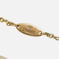 Pre Owned Christian Dior Rose Des Vents 18K Pink Gold Diamond Opal Charm Bracelet