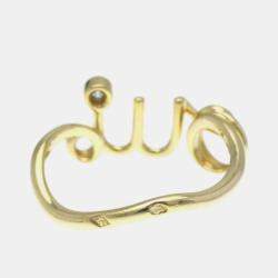 مملوكة مسبقًا Christian Dior Dior Amour Ring Yellow Gold 18K Diamond Band Ring Gold