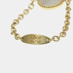 مملوكة مسبقًا خاتم كريستيان ديور روز دي فانت ذهب أصفر عيار 18 ألماس صدف خاتم ذهبي