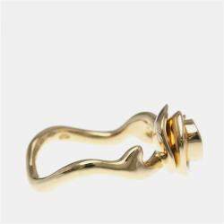 Pre Owned Christian Dior Rose Dior Couture Diamond Ring Pink Gold 18K Fashion Diamond Band Ring Pink Gold