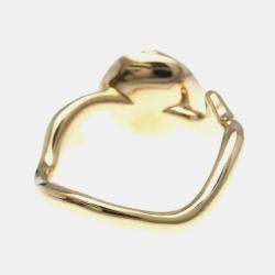 Pre Owned Christian Dior Rose Dior Couture Diamond Ring Pink Gold 18K Fashion Diamond Band Ring Pink Gold