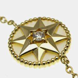 Pre Owned سوار كريستيان ديور روز ديفان ذهب أصفر عيار 18 لؤلؤة أم اللؤلؤ سوار سحر ذهب