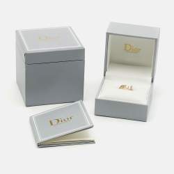 مملوكة مسبقًا Dior Oui Diamond 18k Yellow Gold Ring Size 55