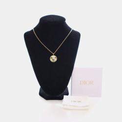 Pre Owned قلادة كريستيان ديور روز دي فينتس ميداليون متوسطة الحجم