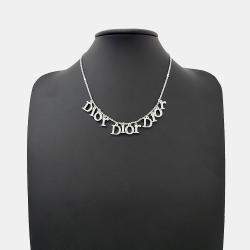 Pre Owned Christian Dior Silver Necklace
