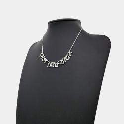 Pre Owned Christian Dior Silver Necklace