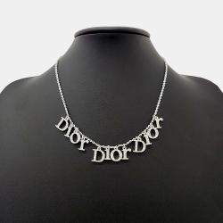 Pre Owned Christian Dior Silver Necklace