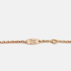 Pre Owned قلادة ديور إيتوال دي فانتس ألماس ذهب وردي عيار 18 قيراط