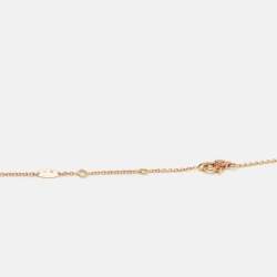 Pre Owned قلادة ديور إيتوال دي فانتس ألماس ذهب وردي عيار 18 قيراط