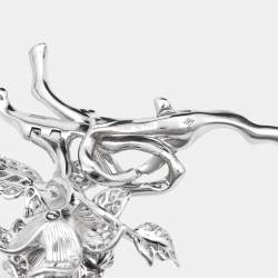 Pre Owned Dior Rose Bagatelle Diamonds Pear 18k White Gold Necklace