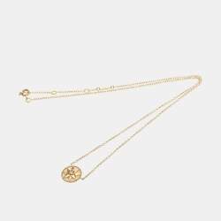 Pre Owned Christian Dior Rose Des Vents Necklace Pink Gold (18K) Opal Fashion Pendant Necklace (Pink Gold)