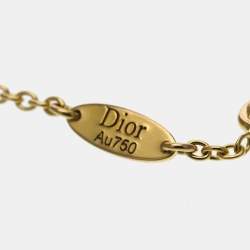 Pre Owned Christian Dior Rose Des Vents Necklace Pink Gold (18K) Opal Fashion Pendant Necklace (Pink Gold)