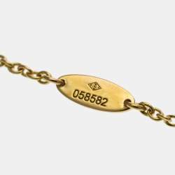 Pre Owned Christian Dior Rose Des Vents Necklace Pink Gold (18K) Opal Fashion Pendant Necklace (Pink Gold)