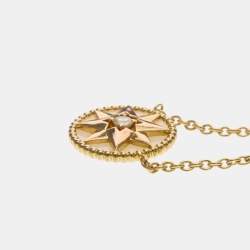 Pre Owned Christian Dior Rose Des Vents Necklace Pink Gold (18K) Opal Fashion Pendant Necklace (Pink Gold)