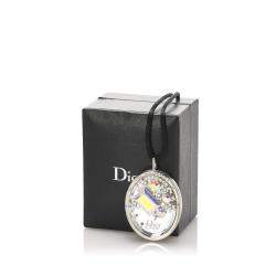 Dior Silver Cristal Boreal Lipgloss Pendant Necklace