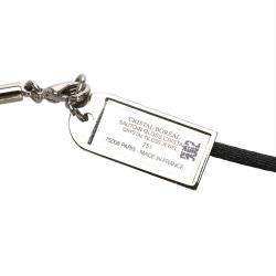 Dior Silver Cristal Boreal Lipgloss Pendant Necklace