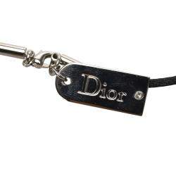Dior Silver Cristal Boreal Lipgloss Pendant Necklace