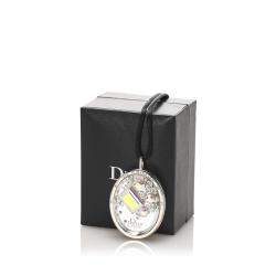 Dior Silver Cristal Boreal Lipgloss Pendant Necklace