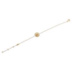 Dior Rose Des Vents Diamond Mother of Pearl 18K Yellow Gold Bracelet     
