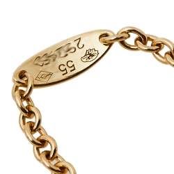 Dior Rose Des Vents Diamond Mother of Pearl 18K Yellow Gold Chain Ring Size 55
